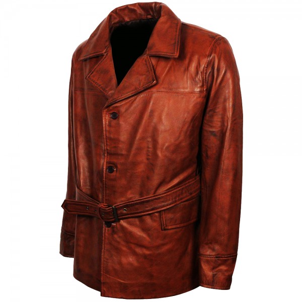 Leather Fashion Long Coat