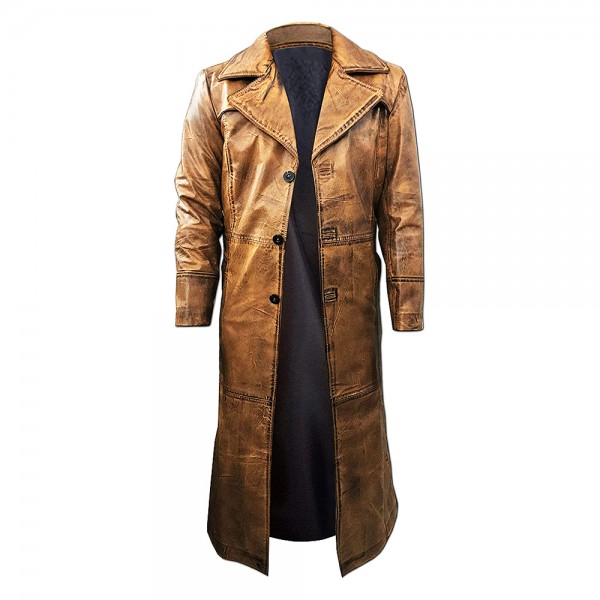 Leather Fashion Long Coat