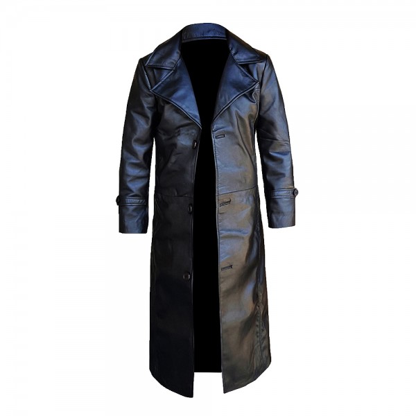 Leather Fashion Long Coat