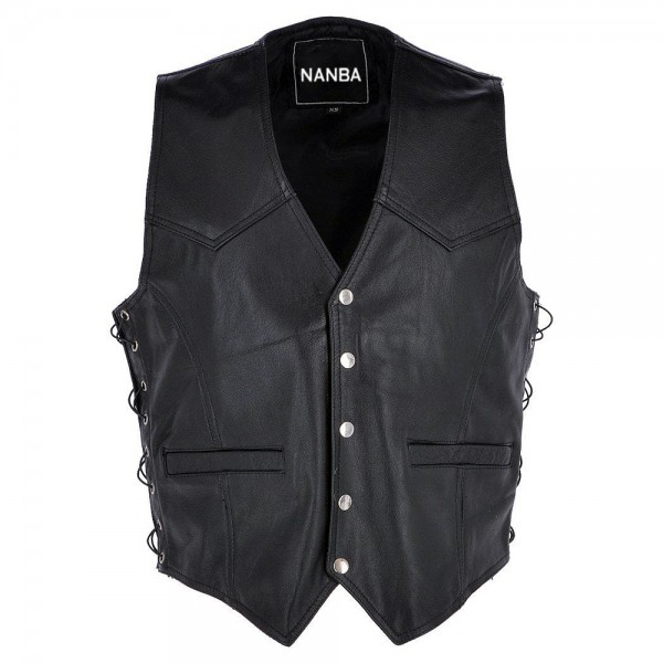 Motorbike Leather Vest