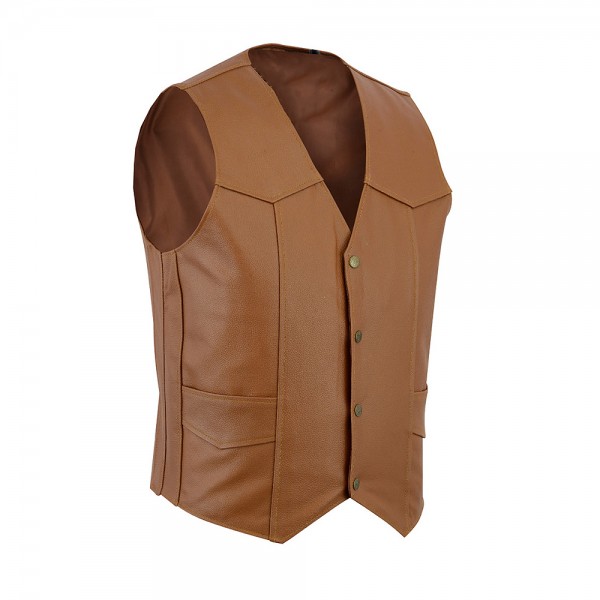 Motorbike Leather Vest