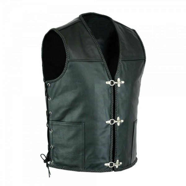 Motorbike Leather Vest