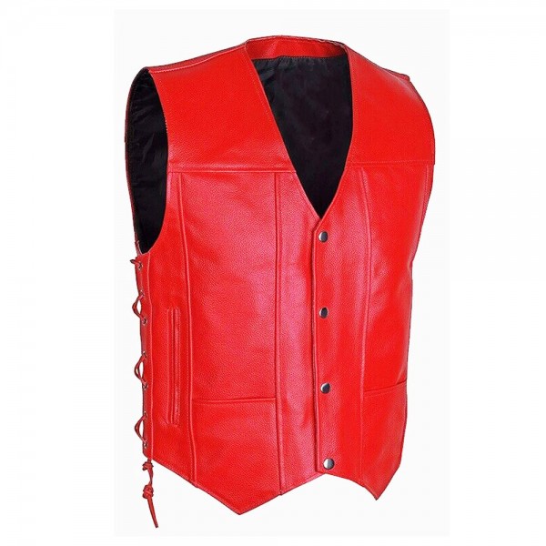 Motorbike Leather Vest