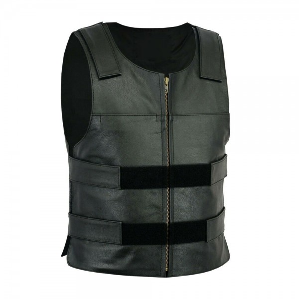 Motorbike Leather Vest